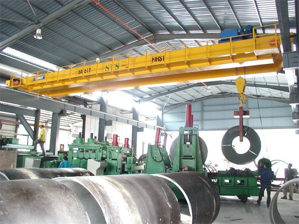 25 Tonne x 17m Span Double Girder Electric Overhead Traveling Crane at Pahang